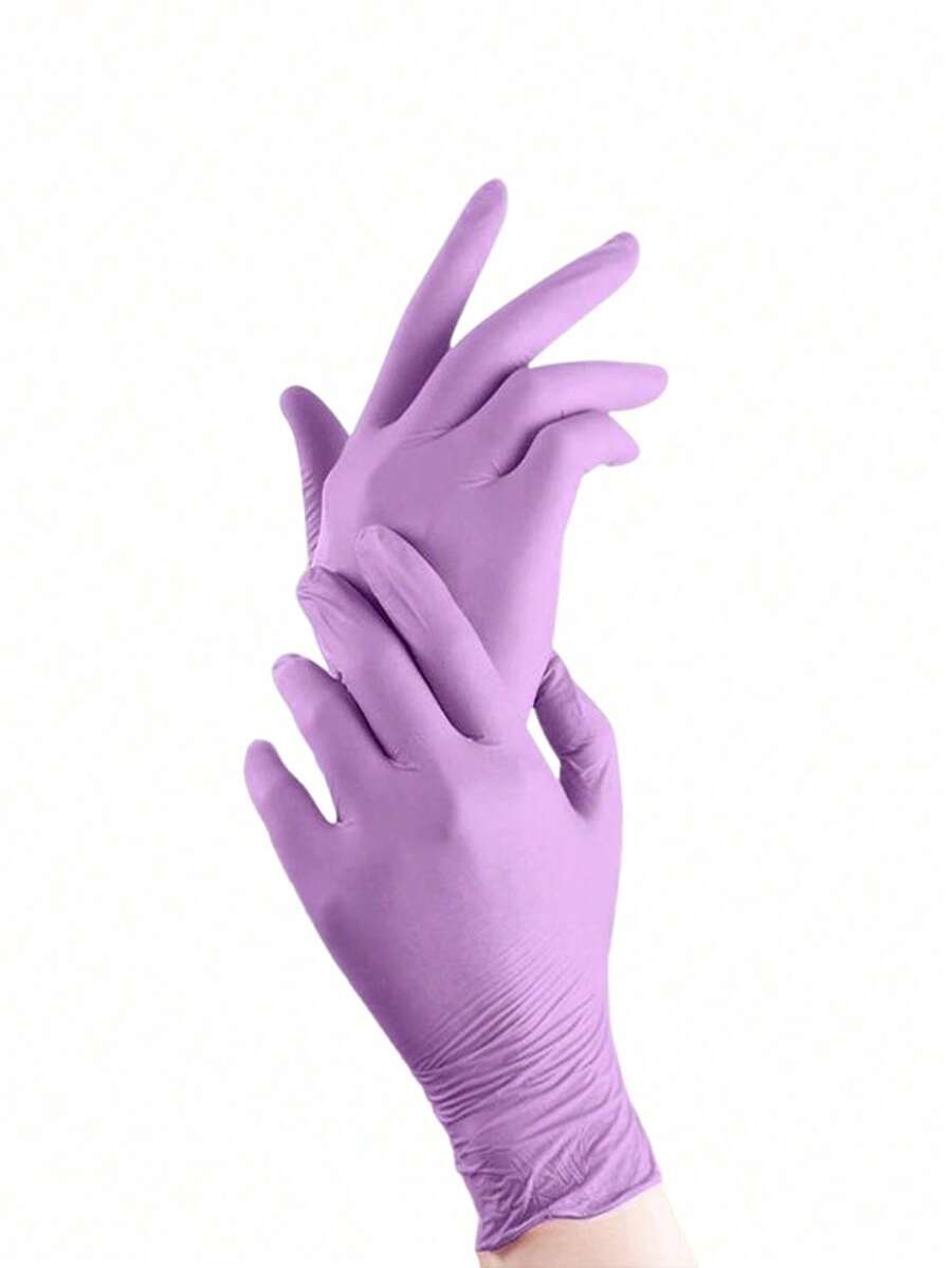 100/50/4pcs Disposable Purple  - Latex Disposable Glove 评论和价格