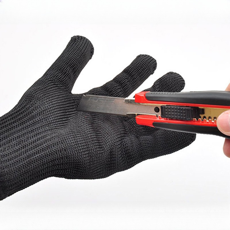 1 Pair Black Anti Cutting Glov - Cut Resistant Glove 评论和价格