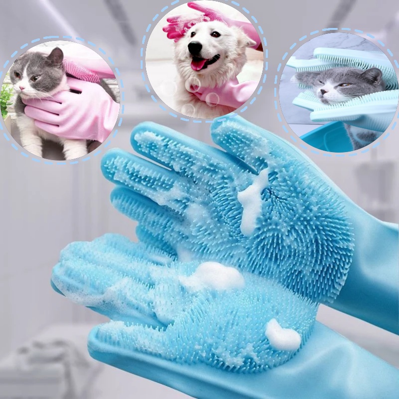 Silicone dishwashing gloves, h - Dish Glove Rubber 评论和价格