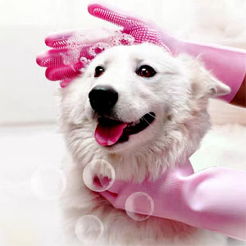 Silicone dishwashing gloves, h - Dish Glove Rubber 评论和价格