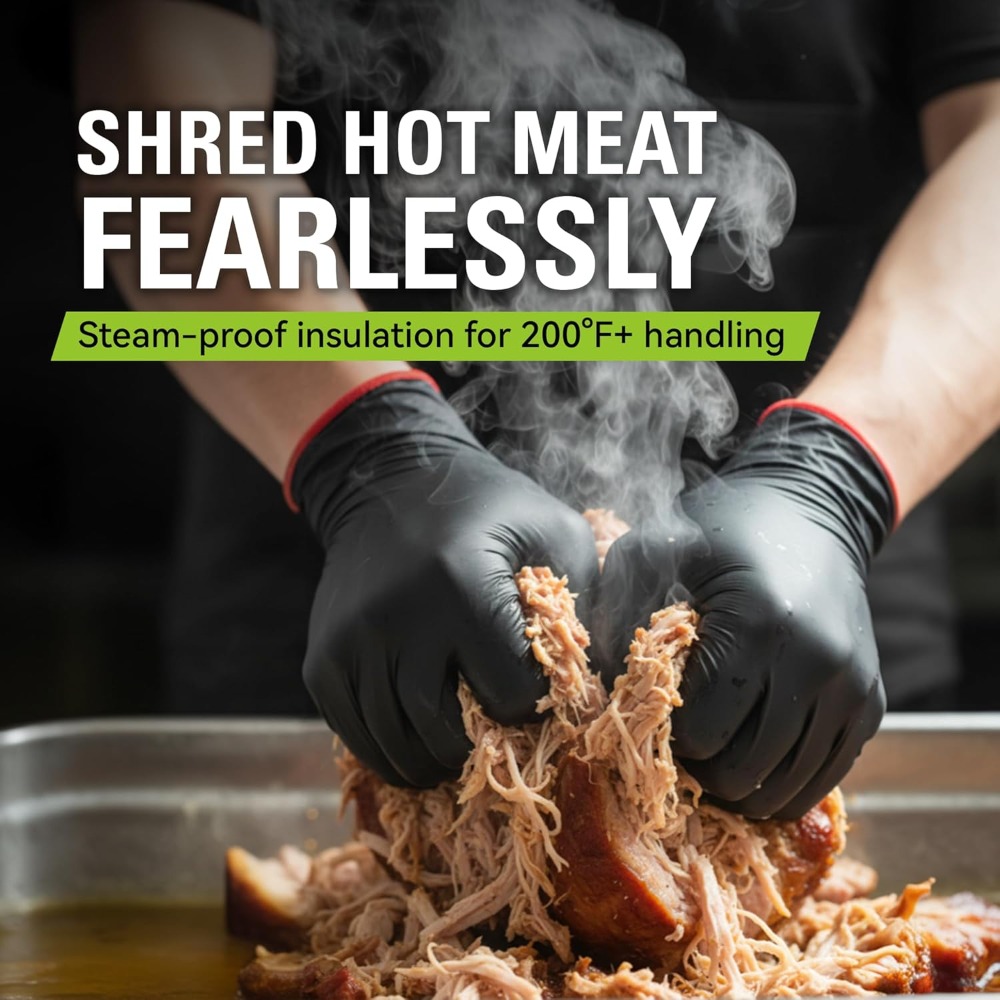 BBQ Gloves, 6 Heat Resistant C - Heat Resistant Glove 评论和价格
