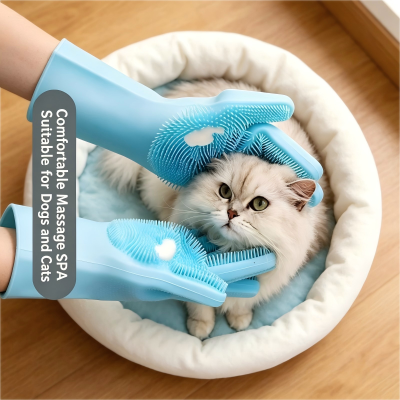 Silicone Pet Bathing Glove, Mu - Rubber Glove Cleaning 评论和价格