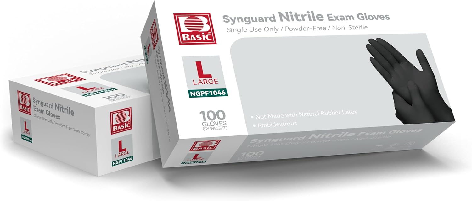 Large Black Nitrile Exam Glove - Exam Glove Nitrile 评论和价格