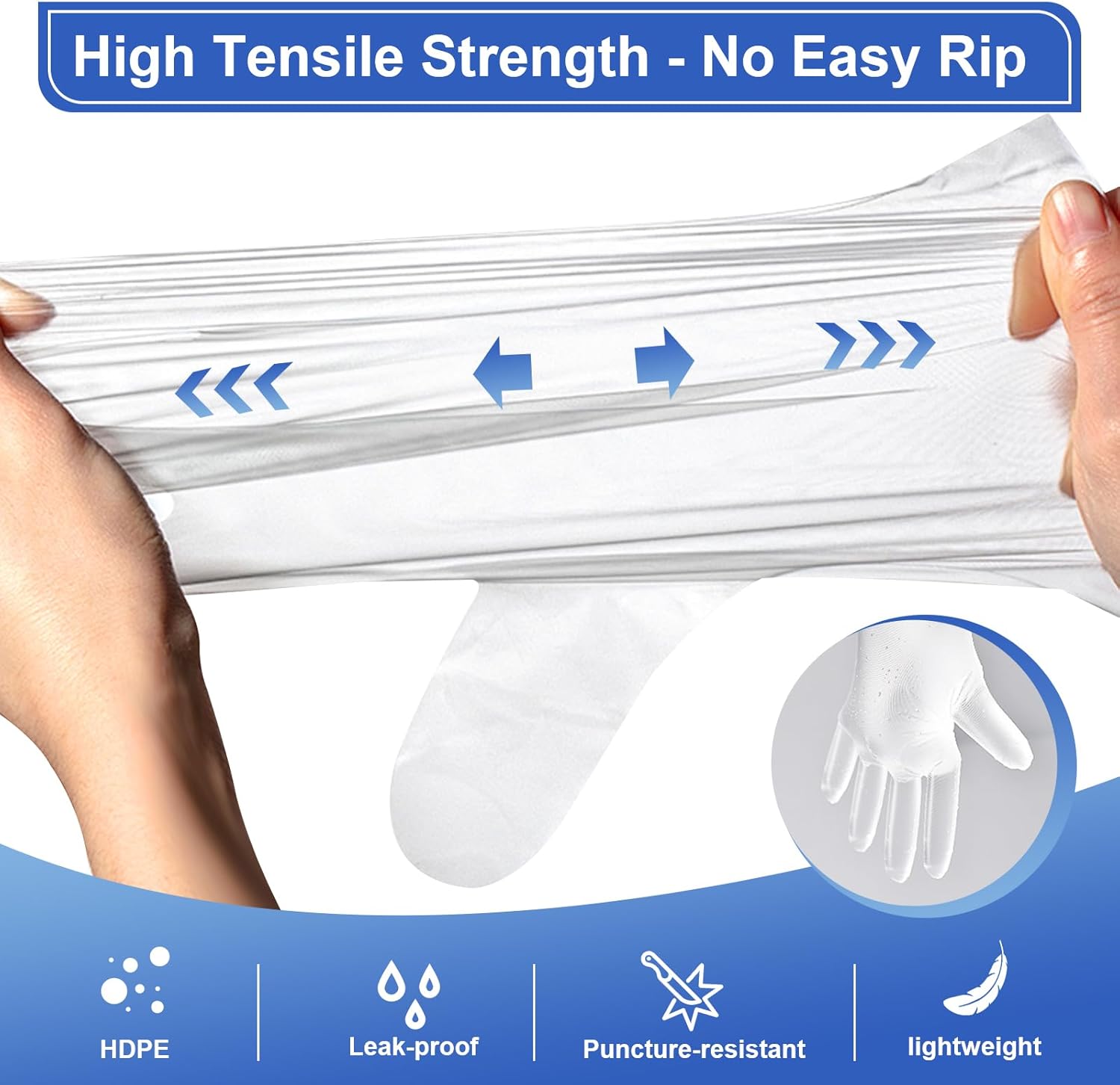 500 Pcs Disposable Food Prep G - Latex Disposable Glove 评论和价格