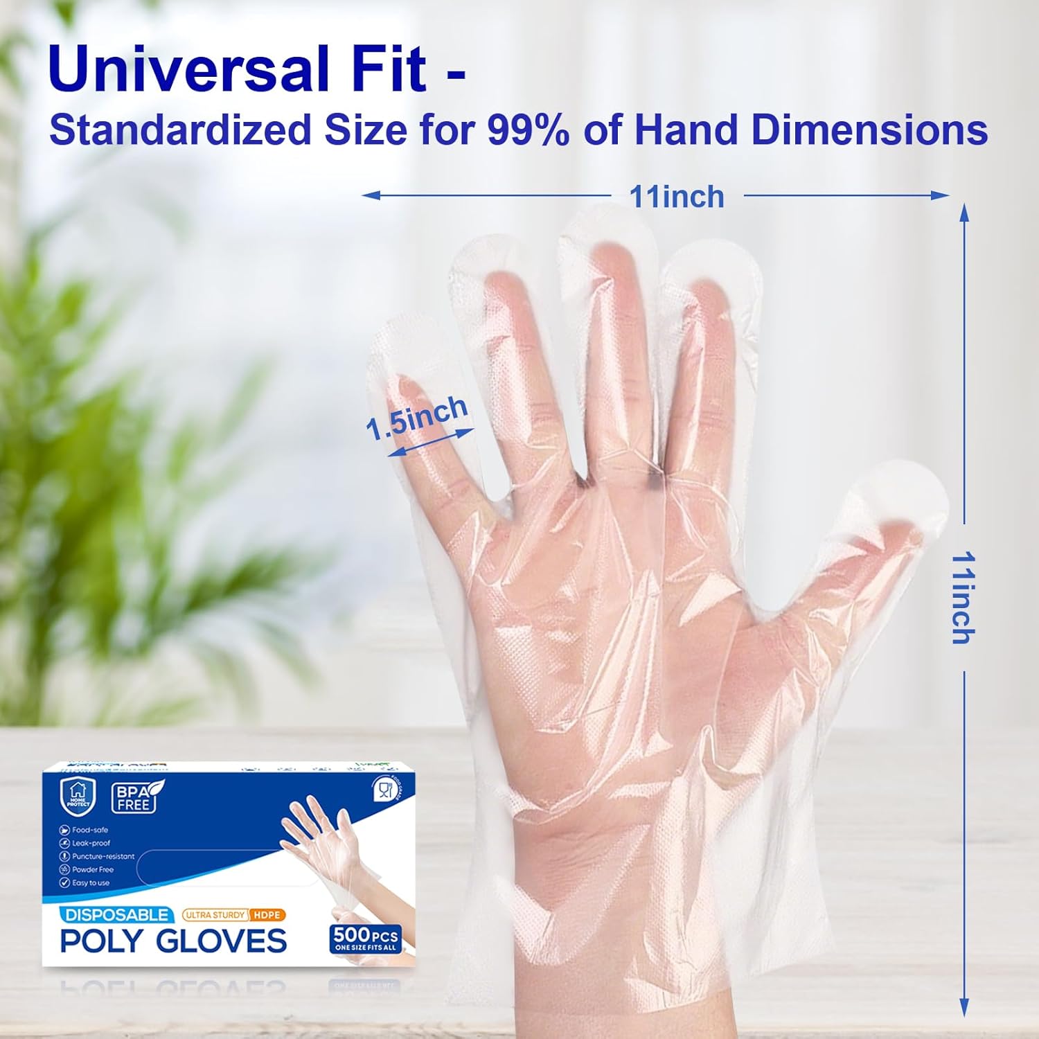 500 Pcs Disposable Food Prep G - Latex Disposable Glove 评论和价格