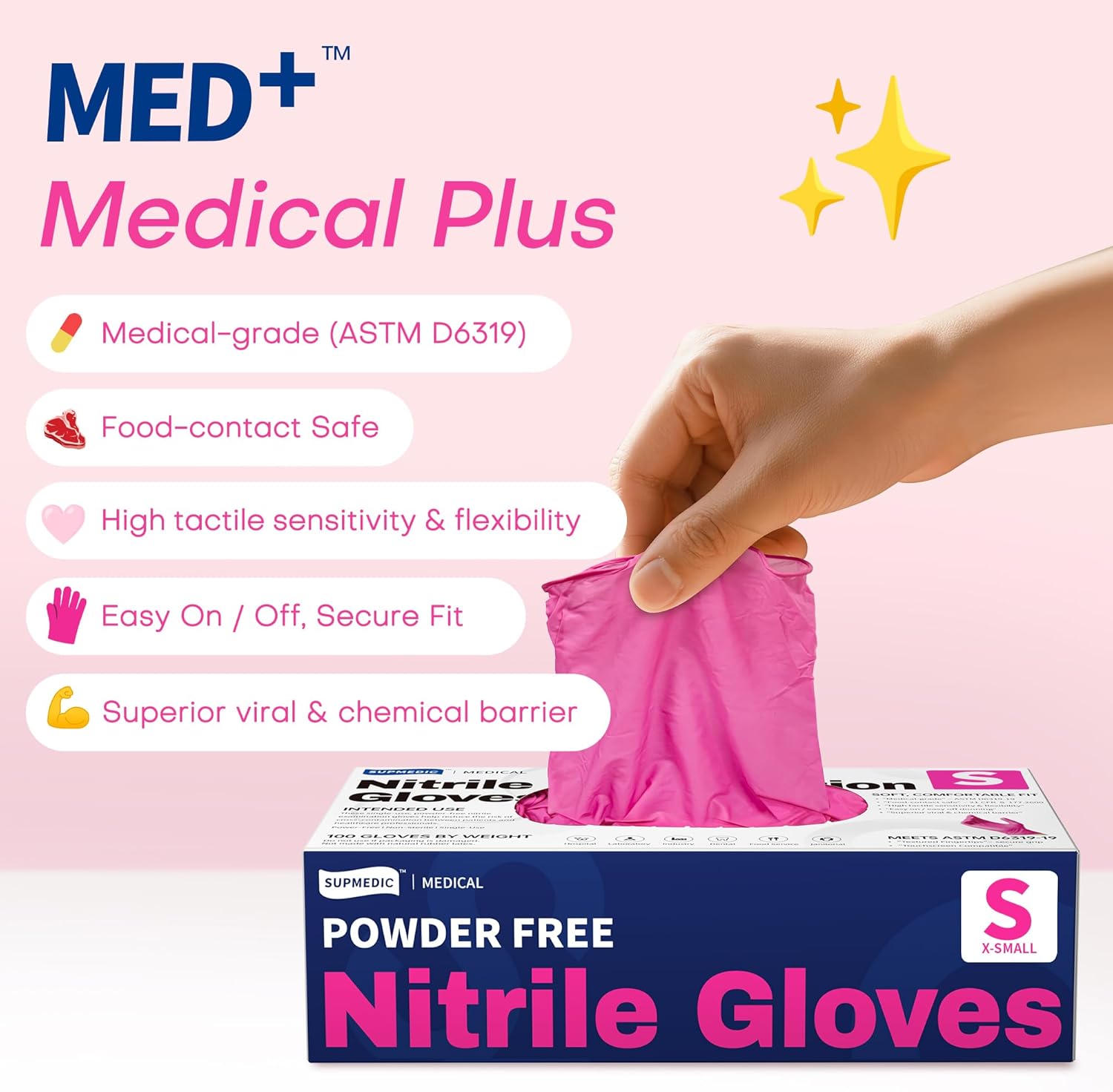 4 Mil Nitrile Exam Gloves, Pow - Exam Glove Nitrile 评论和价格