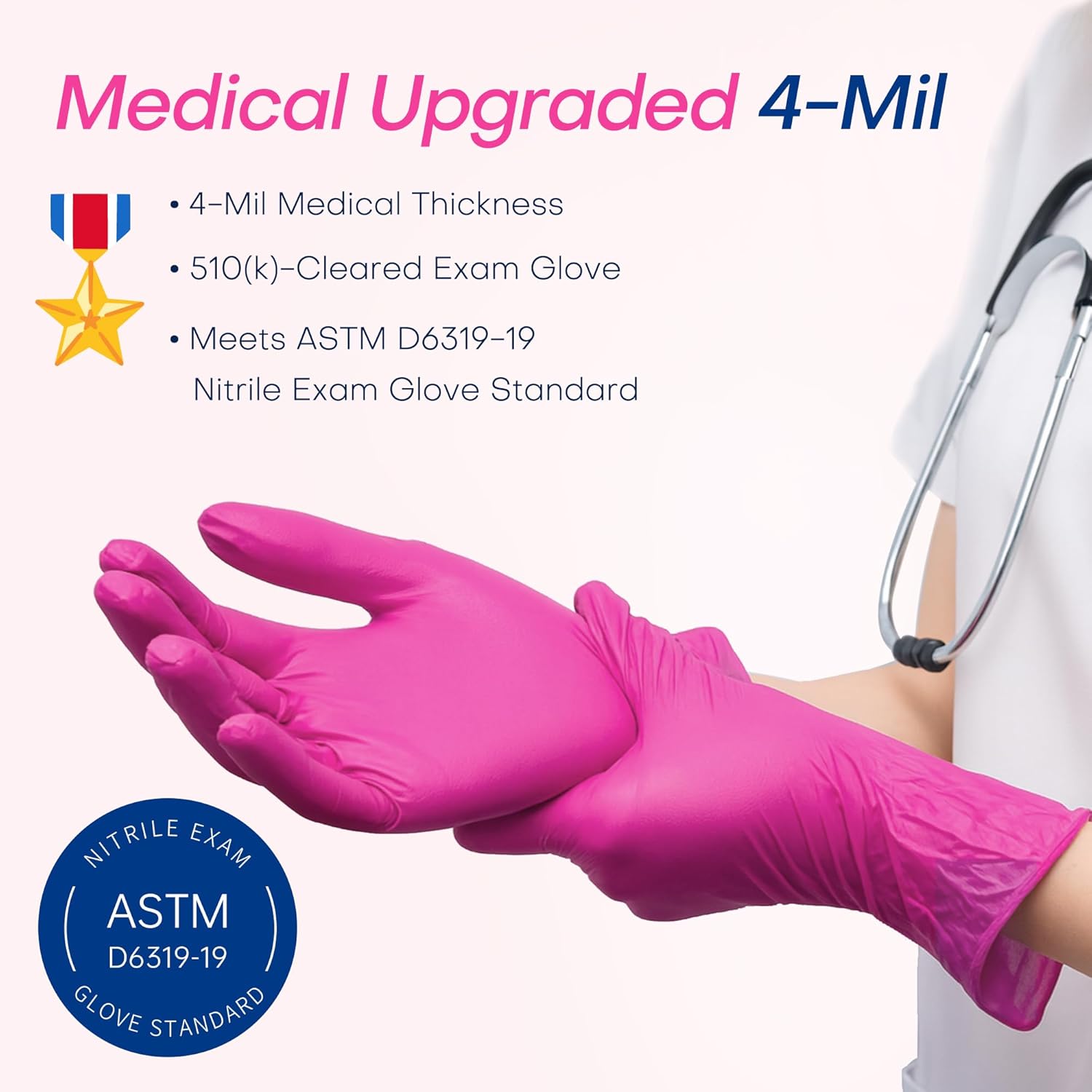 4 Mil Nitrile Exam Gloves, Pow - Exam Glove Nitrile 评论和价格