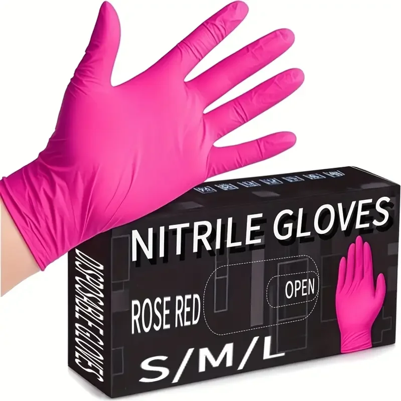 Fuchsia Nitrile Disposable Glo - Latex Disposable Glove 评论和价格