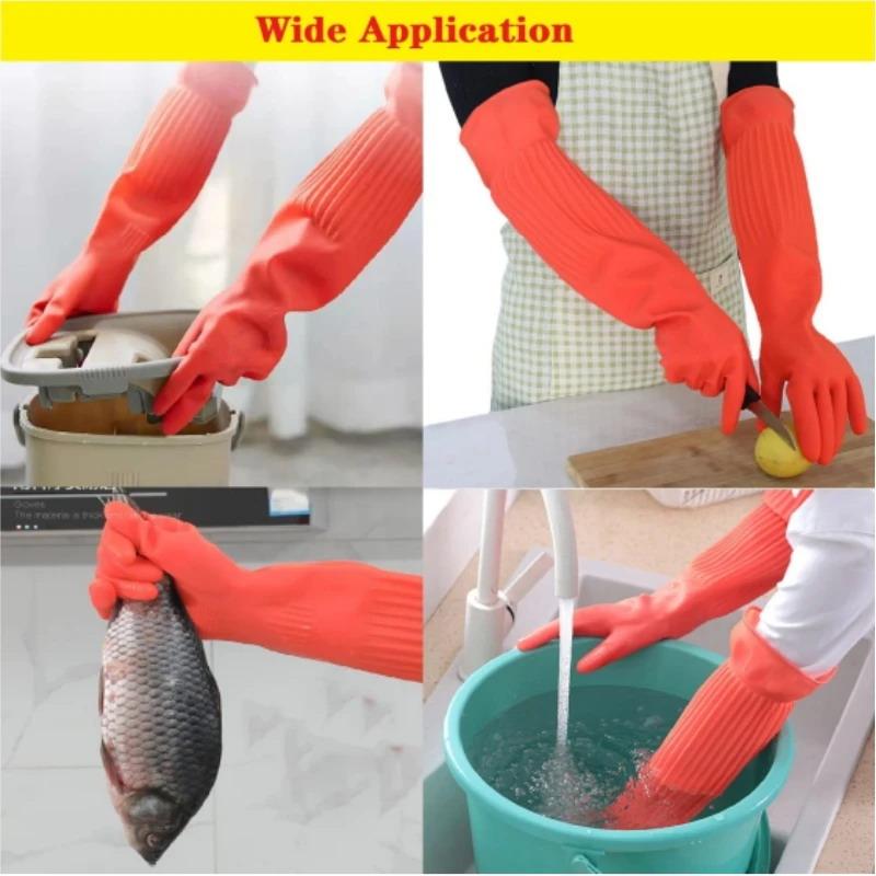 Long Reusable Rubber Dishwashi - Dish Glove Rubber 评论和价格