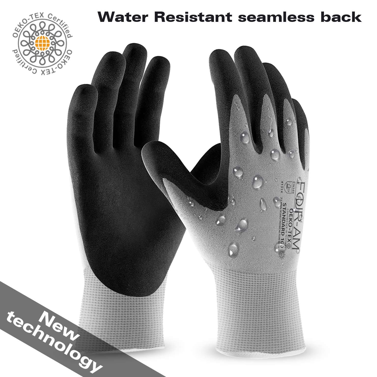 1pc Quick Water Repellent Nylo - Nitrile Mechanic Glove 评论和价格
