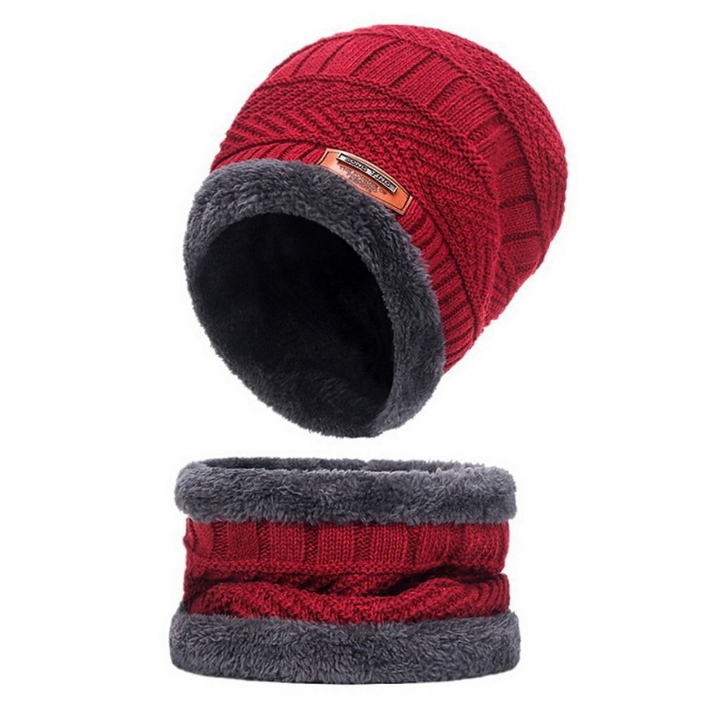 4pcs/set Soft Winter Beanie Ha - Wool Glove Lined 评论和价格