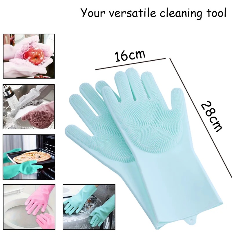Pet Grooming Gloves for Dogs A - Rubber Glove Cleaning 评论和价格