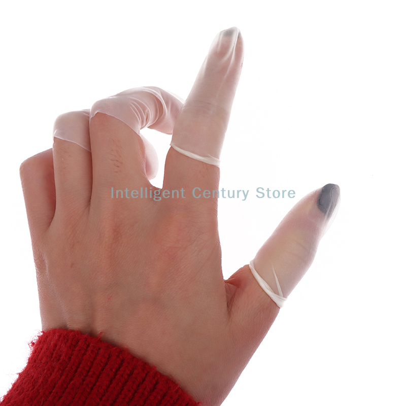 100 Pcs Rubber Non-slip Anti-s - Latex Disposable Glove 评论和价格