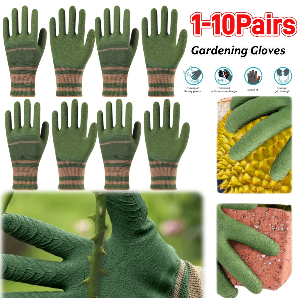 1-10Pairs Gardening Gloves Wat - Gardening Glove Waterproof 评论和价格