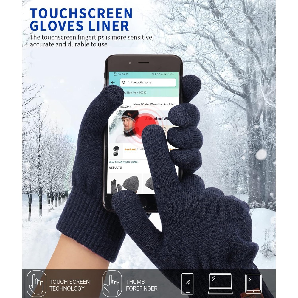 Women's Winter Touchscreen Woo - Wool Glove Lined 评论和价格