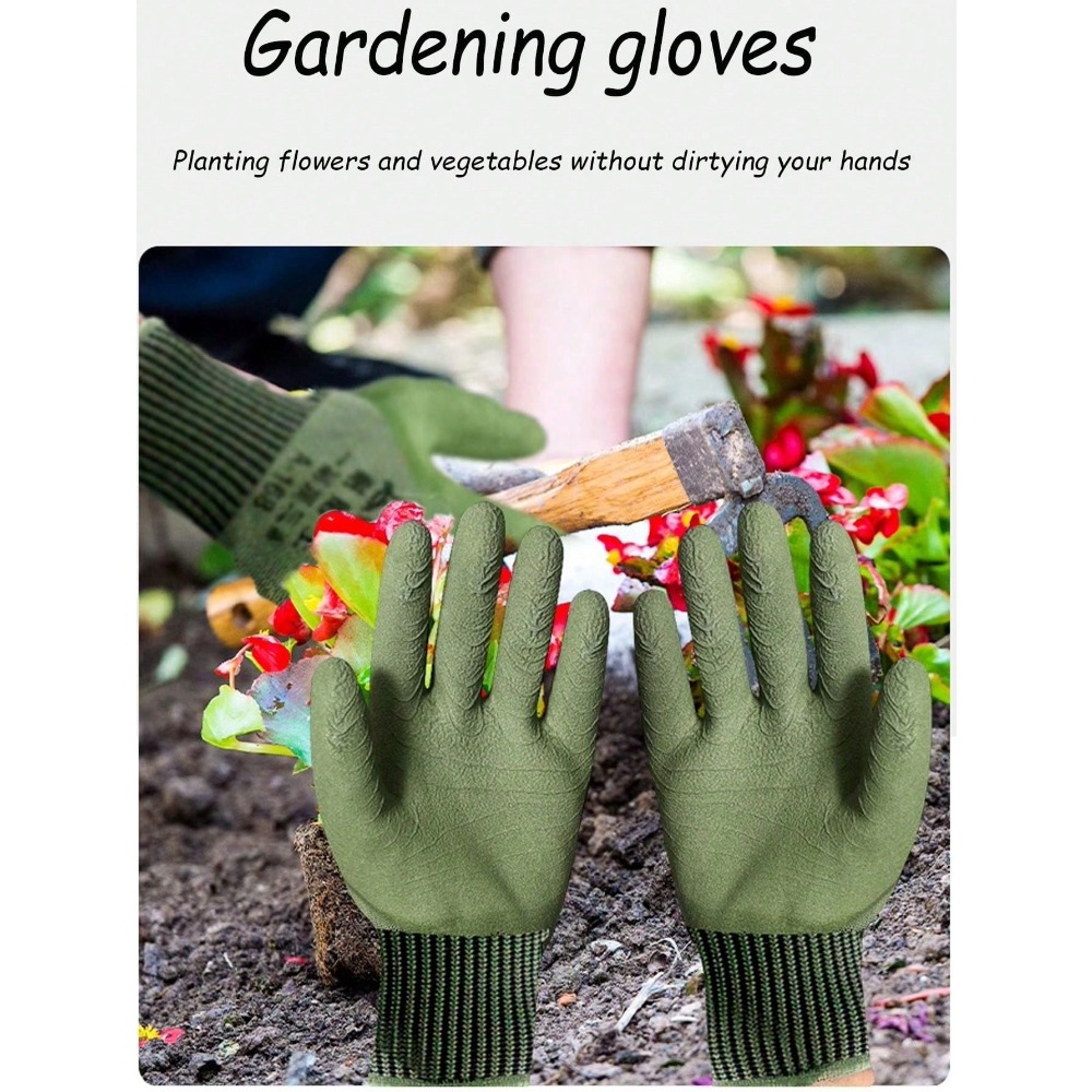5/2 Pairs Nitrile Garden Glove - Cut Resistant Glove 评论和价格