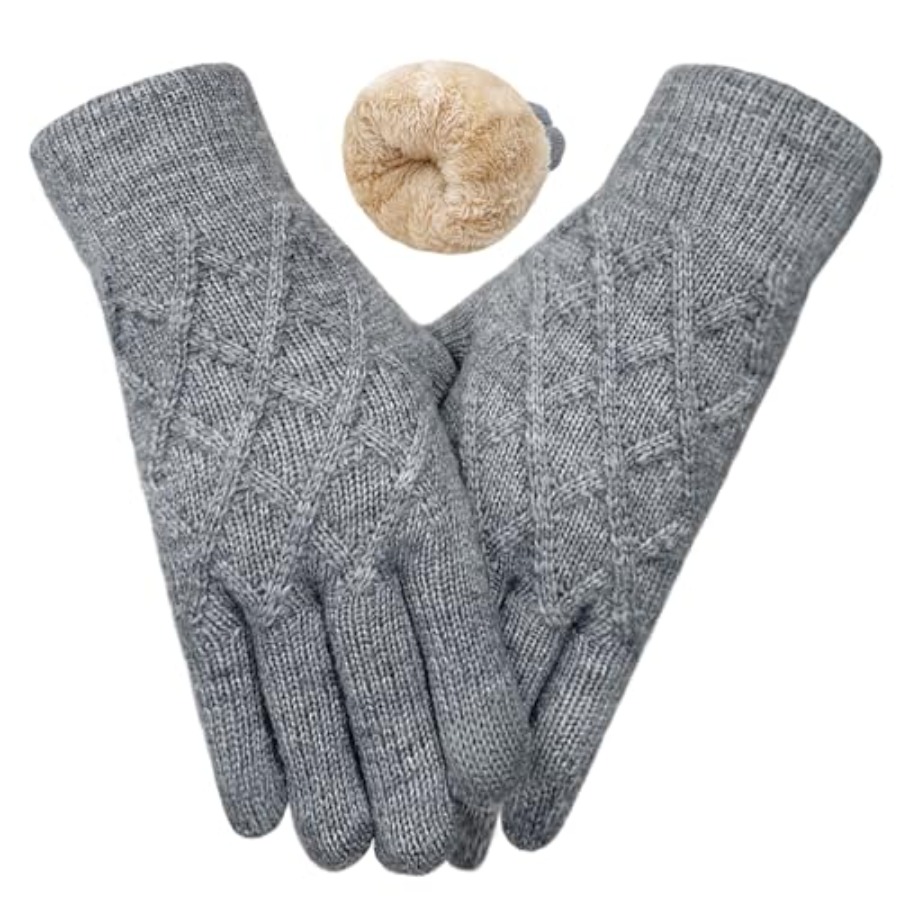 Winter Wool Gloves for Women M - Wool Glove Lined 评论和价格