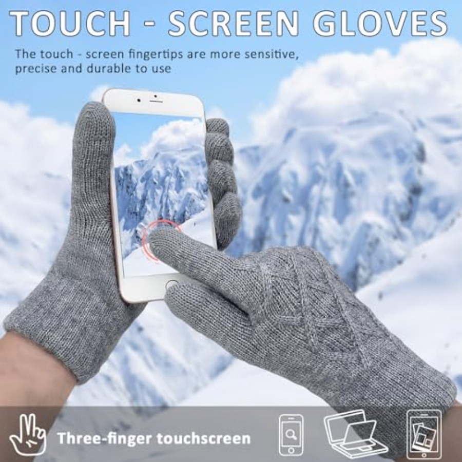 Winter Wool Gloves for Women M - Wool Glove Lined 评论和价格