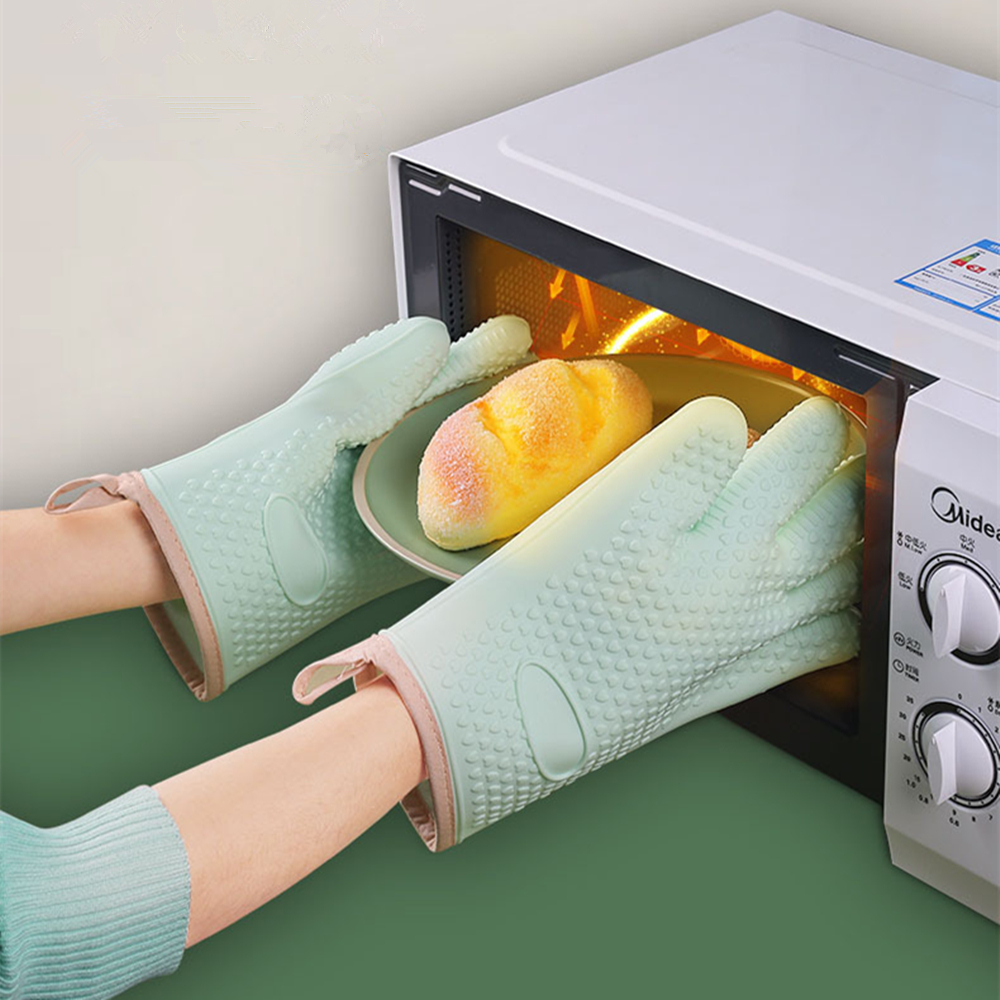 Heat Resistant Silicone Gloves - Oven Mitt Silicone 评论和价格