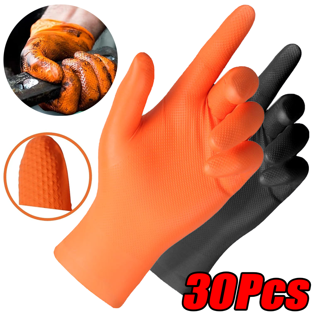 30/10Pcs Thick 8mil Nitrile Gl - Nitrile Mechanic Glove 评论和价格