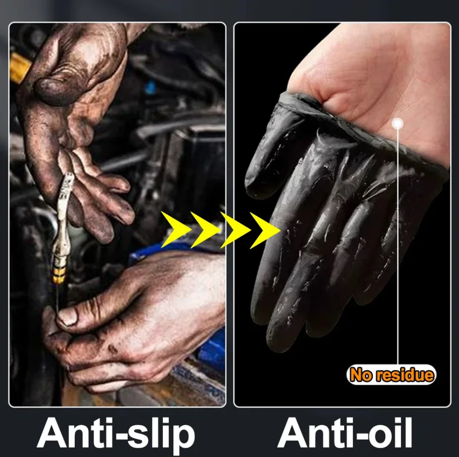 30/10Pcs Thick 8mil Nitrile Gl - Nitrile Mechanic Glove 评论和价格